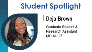 student spotlights image Deja Brown